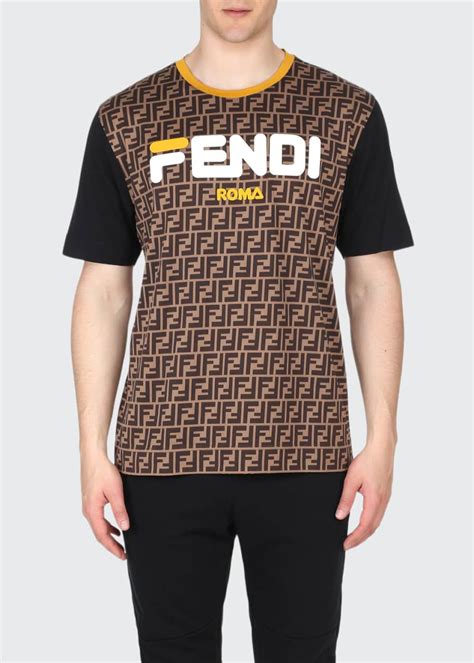 fendi logo print shirt|Fendi graphic tees.